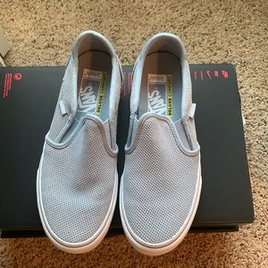 Asher, Vans suede ortholite deluxe slip on.